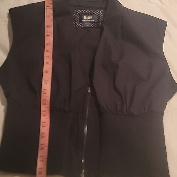 NWOT Anthropologie Black Sleeveless Vest Sz Med - Picture 6 of 9